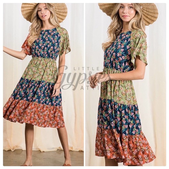 Handmade Frolic in the Meadow Prairie Dress - Picture 10 of 14